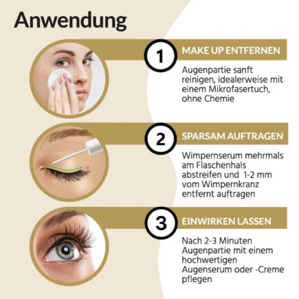 Wimpernserum Anwendung